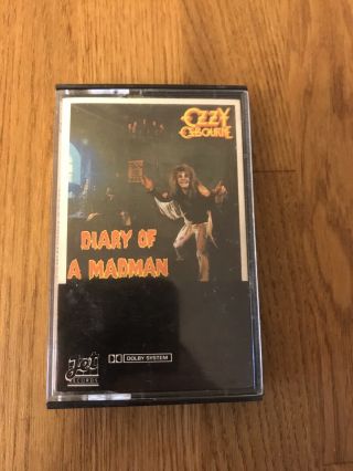 Rare Album Cassette - Ozzy Osbourn - Diary Of A Madman - 1981 Jet