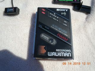 Vintage Sony Wm F200 Walkman Fm/am Stereo Personal Cassette Player Recorder Rare