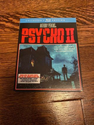 Psycho 2 With Rare Slipcover (blu - Ray Disc,  2013,  Collectors Edition)