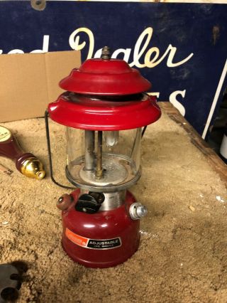 Extremely Rare Coleman 286a703 Lantern Dark Red In.  Only Made 2 Y