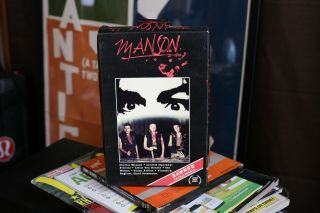 Manson Beta Not Vhs 1973 Documentary Big Box Horror True Crime Rare Oop Vec Cult