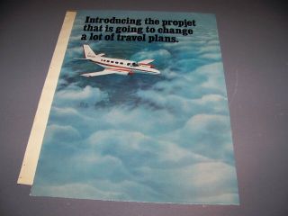 Vintage.  1977 Cessna Conquest.  8 - Page Sales Brochure.  Rare (545t)