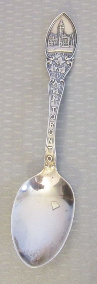 Antique Toronto City Hall Sterling Silver Souvenir Spoon Roden Bros 22g