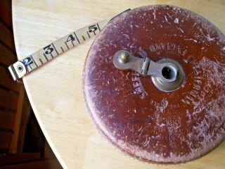 Unique Antique Lawn Tennis Measuring Tape 100ft Chesterman Treble Sheffield Vgc