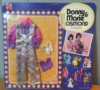 Donny Osmond Vintage One Piece Silver Jumpsuit Outfit 1976 With Accessories