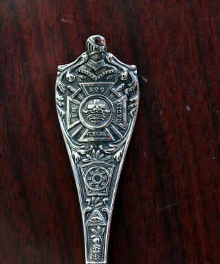 Masonic Denver Sterling 5 " Knights Templar Souvenir Spoon.  46 Oz.