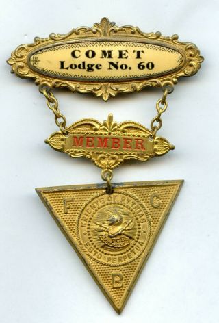 Antique Fcb Masonic Knights Of Pythias Supreme Lodge Medal Pin 11