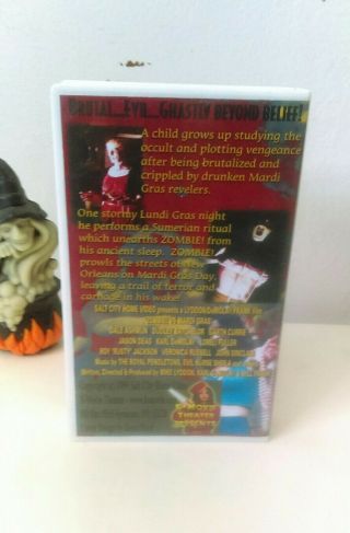 RARE Zombie Vs Mardi Gras VHS - Vintage Horror - Halloween 3