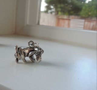Disney Rare Limited Edition Sterling Silver Eeyore Winnie The Pooh Charm/pendant