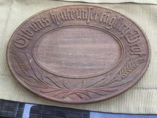 Brienzer Holz - Schnitzerei Carved Wooden Bread Plate – Swiss Made