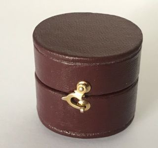 Antique Victorian Red Leather Ring Box @ 1900 2