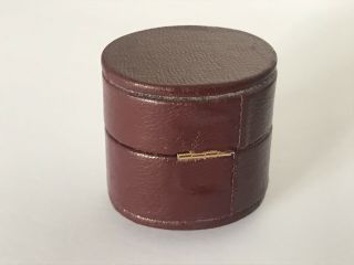 Antique Victorian Red Leather Ring Box @ 1900 3