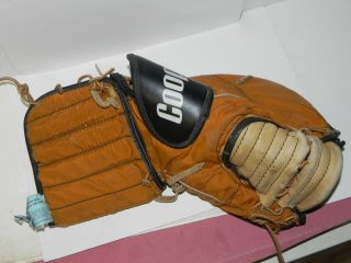 Vintage/antique Cooper Canada Leather Goalie Glove - Juvenile Size