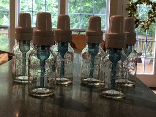 6 Dr Brown’s Rare Glass Bottles 4oz Complete With 2 Sleeves