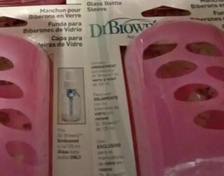 6 Dr Brown’s Rare Glass Bottles 4oz Complete with 2 Sleeves 3