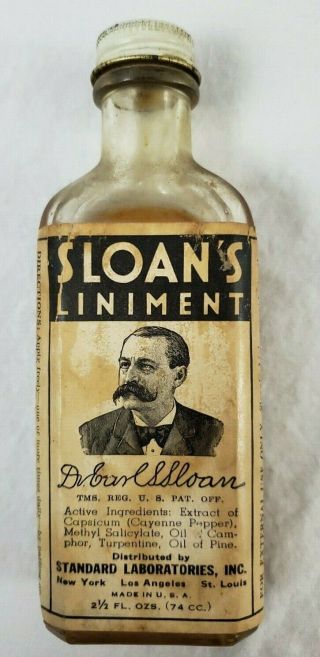 Antique Medicine Bottle Sloan 