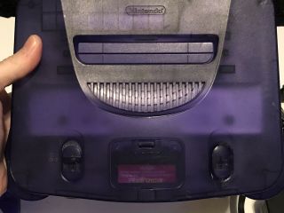 Nintendo 64 Grape Purple Funtastic System W/ Controller RARE 3