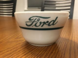 Ford Motor Co Shenango China Cafeteria Rotunda Soup Fruit Bowl Flathead V8 Rare