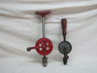 2 Antique Hand Drills