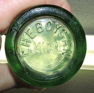 Rare Coca Cola Dec.  25,  1923 Bottle " Cheboygan,  Mich.  " Porter 