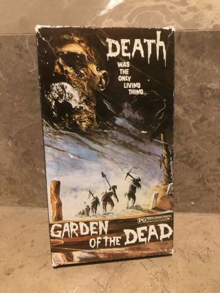 Garden Of The Dead Vhs Horror Zombie Gore Cult Premiere Rare Not Sov