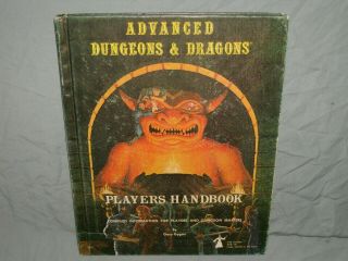 Ad&d 1st Edition Hardback - Players Handbook (rare Early Printing And Exc, )