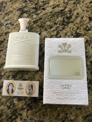 Rare Creed Silver Mountain Water 120ml / 4oz Empty Bottle & Papers