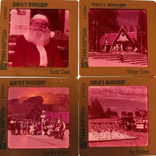 10 X Rare Vintage 35mm Photo Slides,  Professional Christmas " Santa 