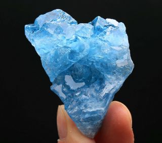 82g Rare Transparent Blue Cube Fluorite Crystal Mineral Specimen/china 68