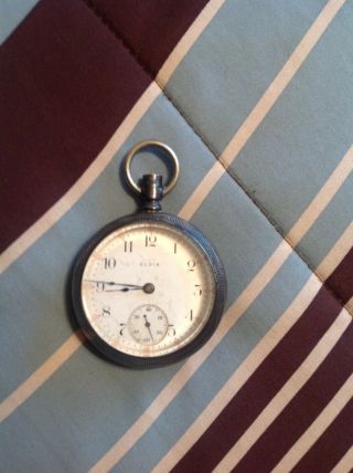 Vintage Elgin Sterling Pocket Watch