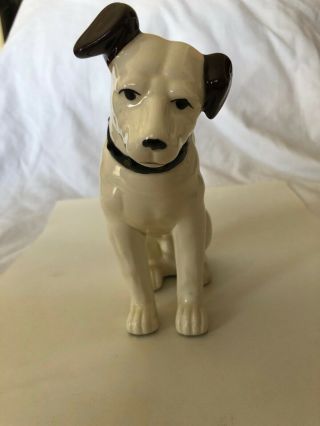Antique Vintage Rca Dog Nipper Porcelain Figurine Advertising Rare Made In Korea
