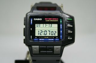 Rare Vintage Casio Cmd - 10 Remote Control Tv/vcr Wrist Watch 1028 Japan Module