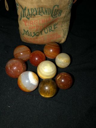 American Antique Handmade Marbles From The 1900 