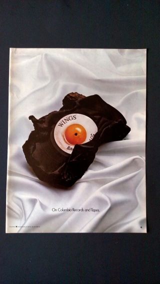 The Beatles Paul Mccartney & Wings The Egg.  Rare Print Promo Poster Ad