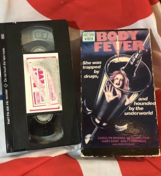 Body Fever - Vhs - Carolyn Brandt,  Bernard Fein - Rare 1987 Neon Video Cult