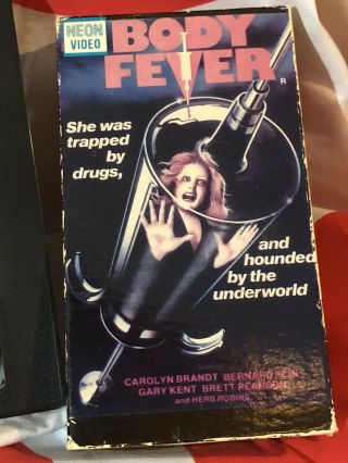 Body Fever - Vhs - Carolyn Brandt,  Bernard Fein - Rare 1987 Neon Video Cult 2