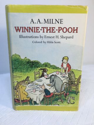 Winnie The Pooh Vtg First Color Ed A 1st Printing Child A Milne Disney Bear Rare
