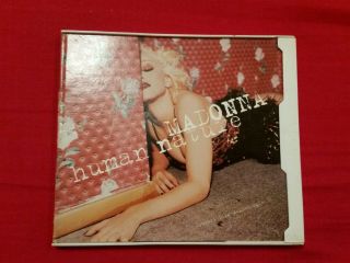 Madonna Human Nature Us 9 Track Cd Single Rare Card Flip Snap Pack Case Sleeve