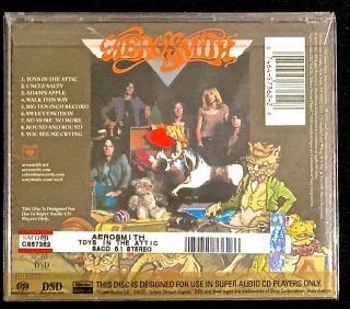 Aerosmith Toys In The Attic Audio SACD Multichannel and Stereo DSD RARE 3
