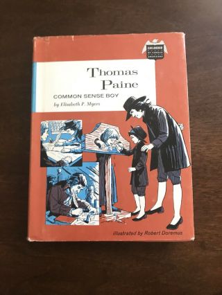 Rare 1976 Thomas Paine,  Common Sense Boy By Elisabeth P.  Myers