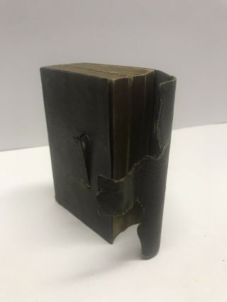 1859 Civil War Era Bible York: American Bible Society Rare Ephemera Pocket