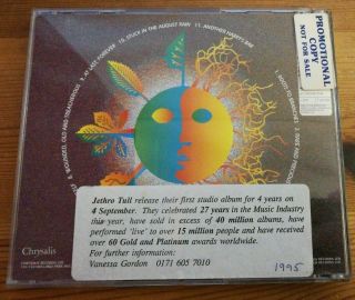 Rare Jethro Tull ‎– Roots To Branches Promo Cd