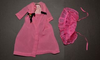 Vintage Barbie - Francie Two For The Ball 1232 Coat & Pink Shawl (1st Formal?)
