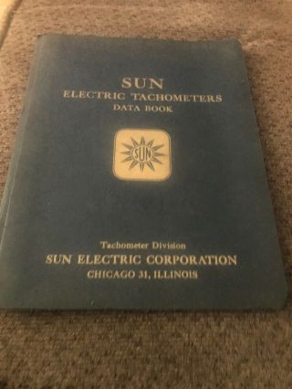 1950’s Sun Electric Tachometer Data Dealer Book Rare