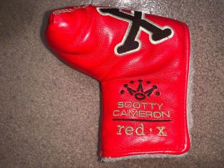 & Rare Scotty Cameron Red X Special Edition Headcover Cover Titleist