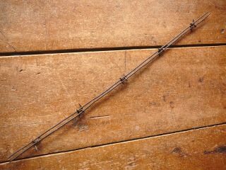 Bains Bent Clasped Staple " H " Barb On Parallel Lines - Antique Barbed Bob Wire