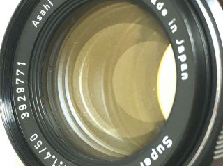 Rare[Almost 6Blade] PENTAX TAKUMAR 50mm F1.  4 M42 MF Lens From JAPAN 3
