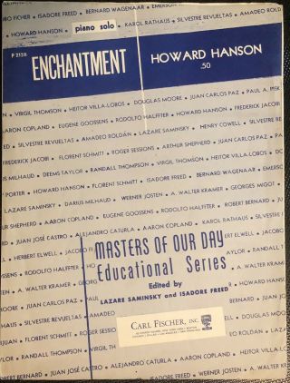 Rare Enchantment - Howard Hanson - 1936 – Piano Sheet Music