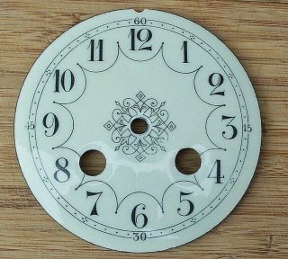 Antique French Enamel Clock Dial Circa 1880