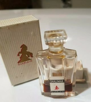 Vintage Guerlain Shalimar Perfume Very Rare War Time Edition - Flacon De Guerre
